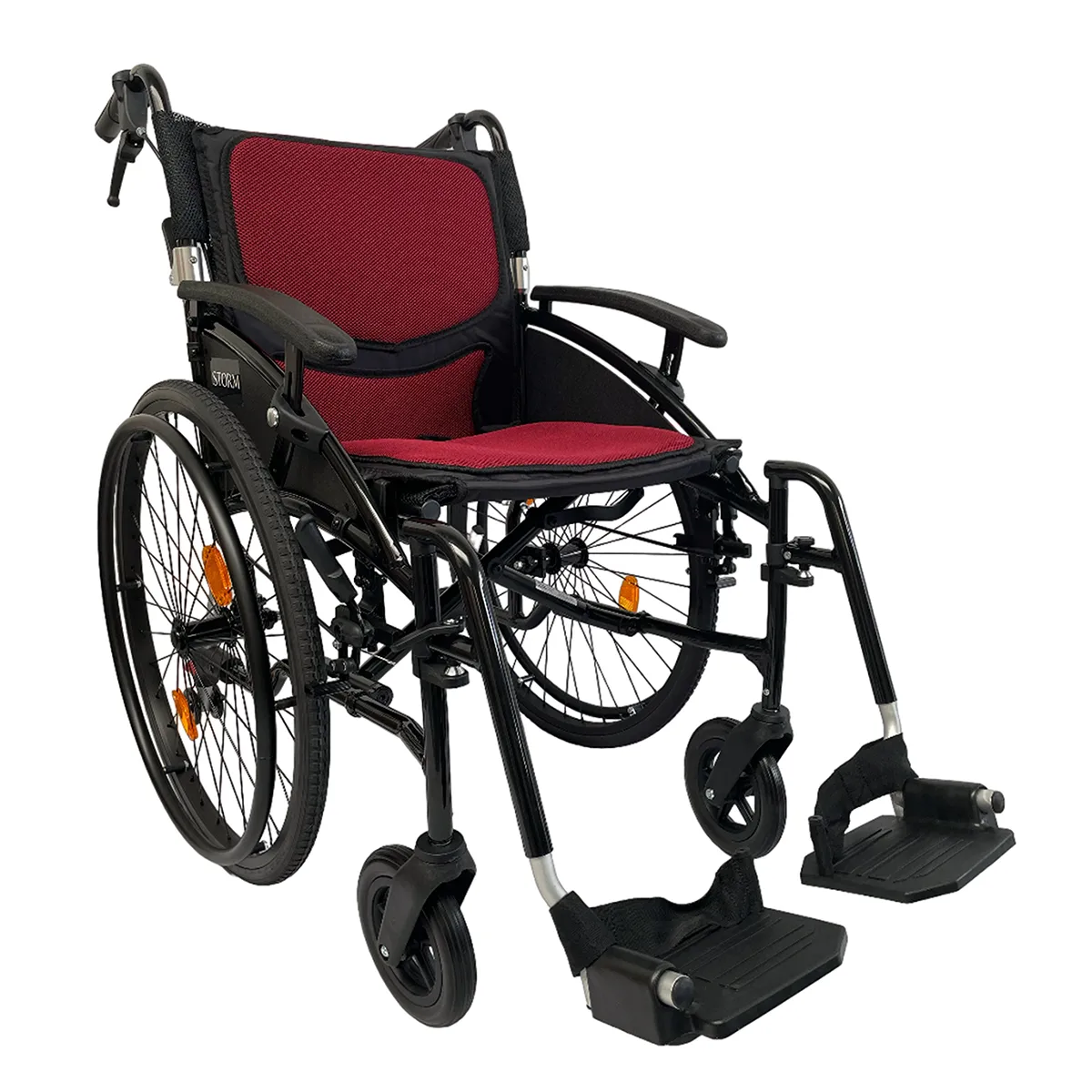 Storm Self Propelled Wheelchair in Red.jpg